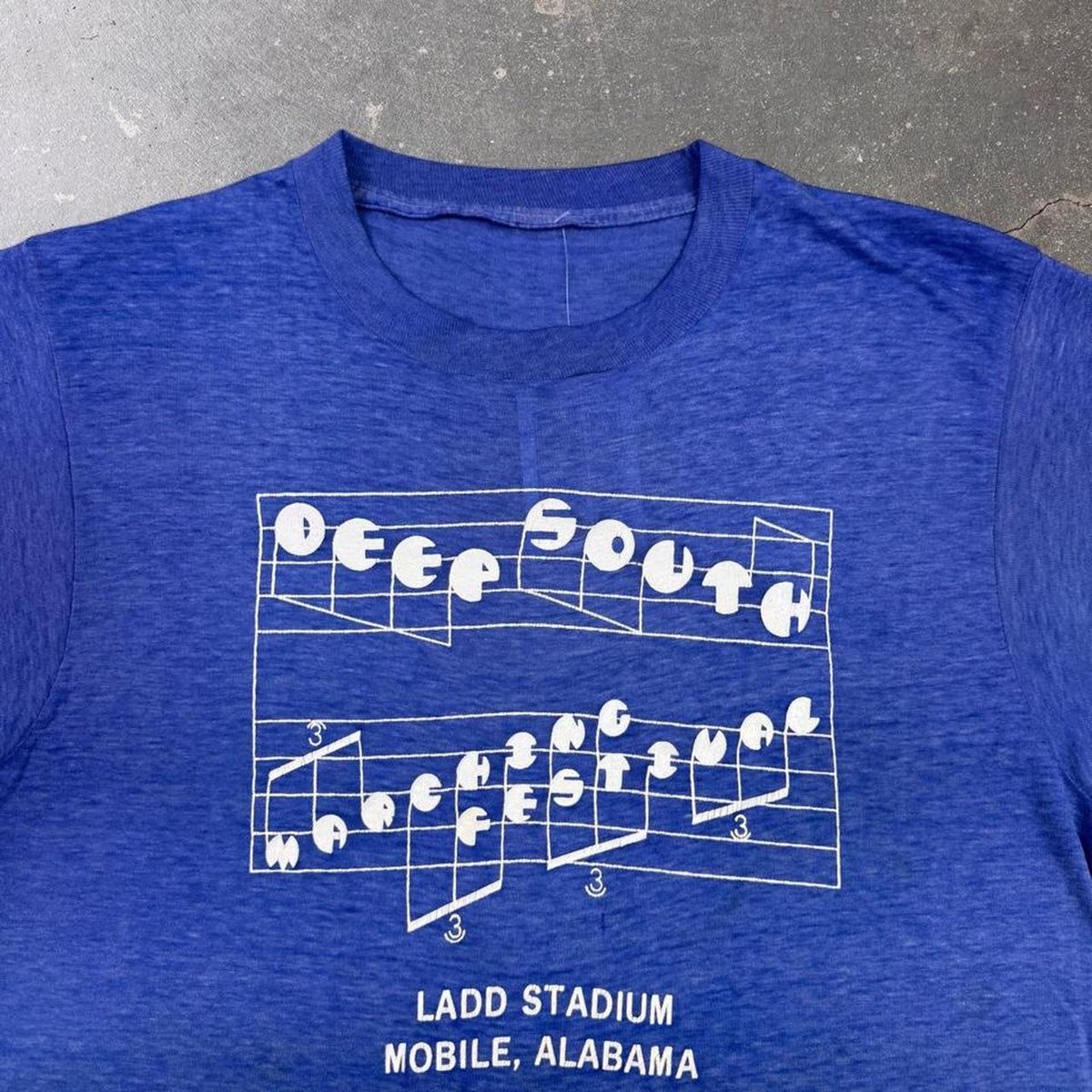1970s Deep South Marching Festival Ladd Stadium Mobile Alabama Tee | Medium