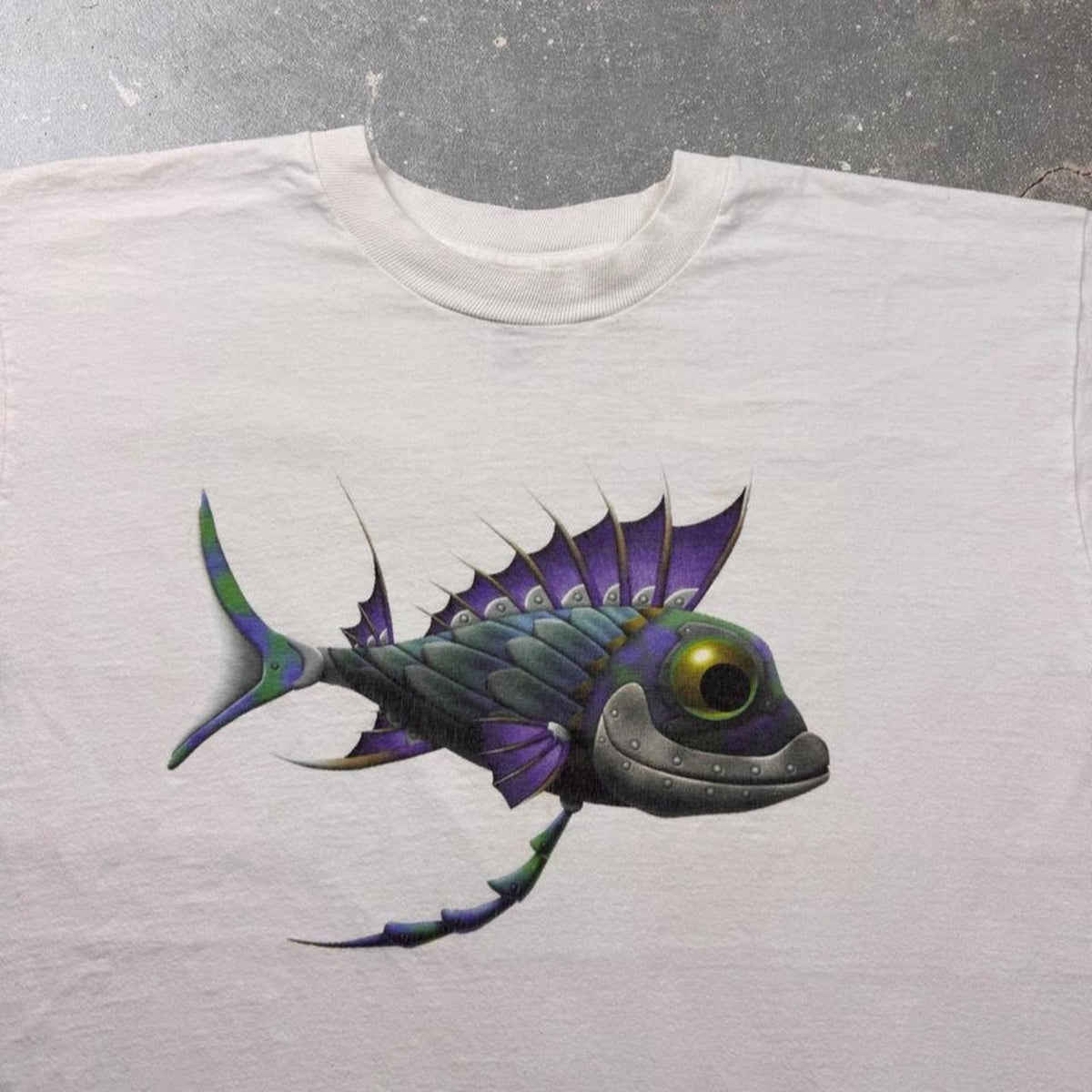 1998 Virtual FishTank Computer Museum Boston Graphic Tee | Large
