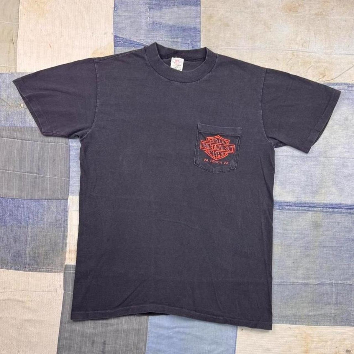 1990s Harley-Davidson Gordon Harper Virginia Beach Eagle Pocket Tee | Medium