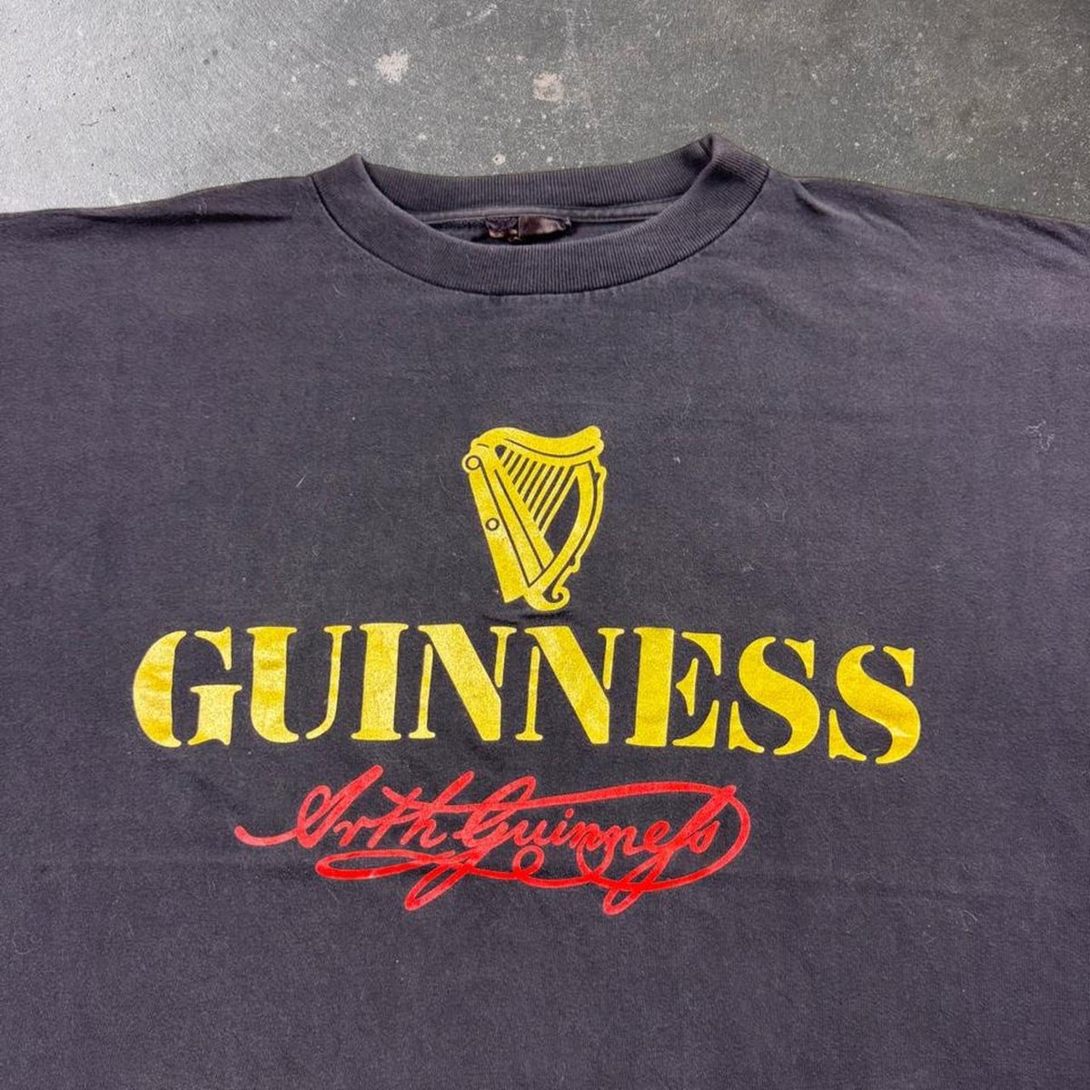 1990s Guinness “Arthur Guinness” Riecho Double Sided Beer Tee | XL