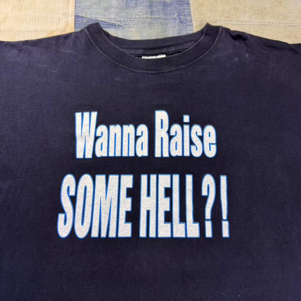 1990 WWF Steve Austin Hell Yeah Skull Double Sided Tee | XL