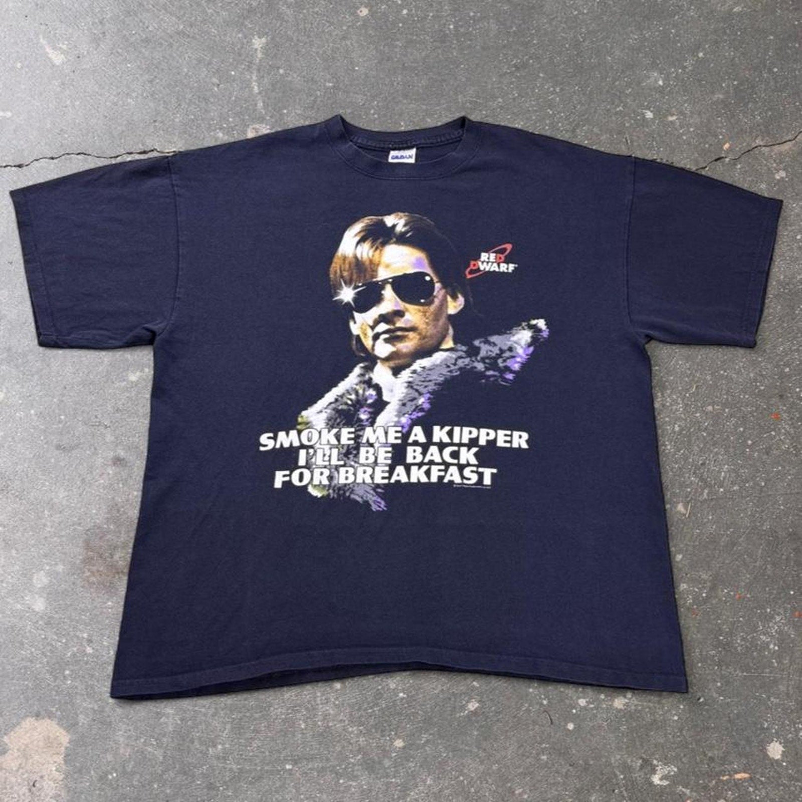 2007 Red Dwarf Ace Rimmer Smoke Me a Kipper Graphic Tee | XL