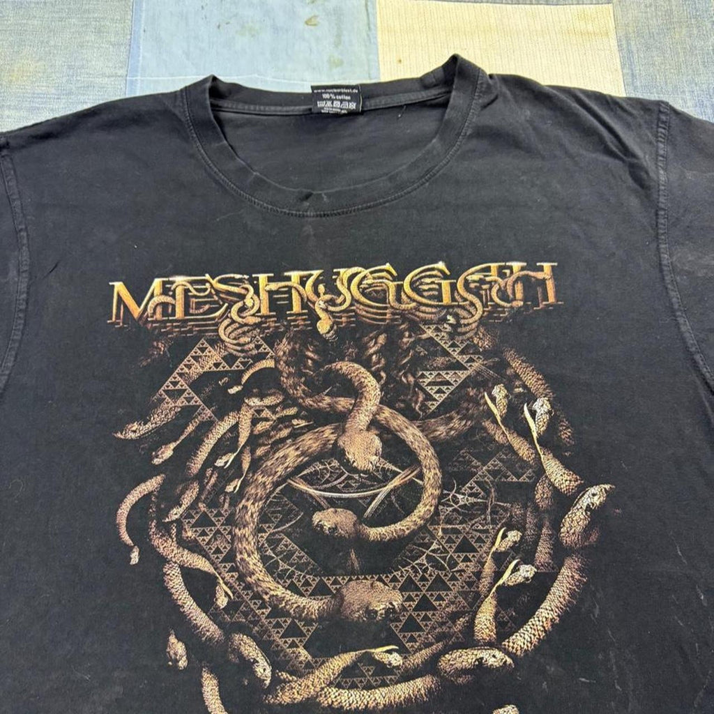 2014 Meshuggah Snakes Metal Band Tee | XXL