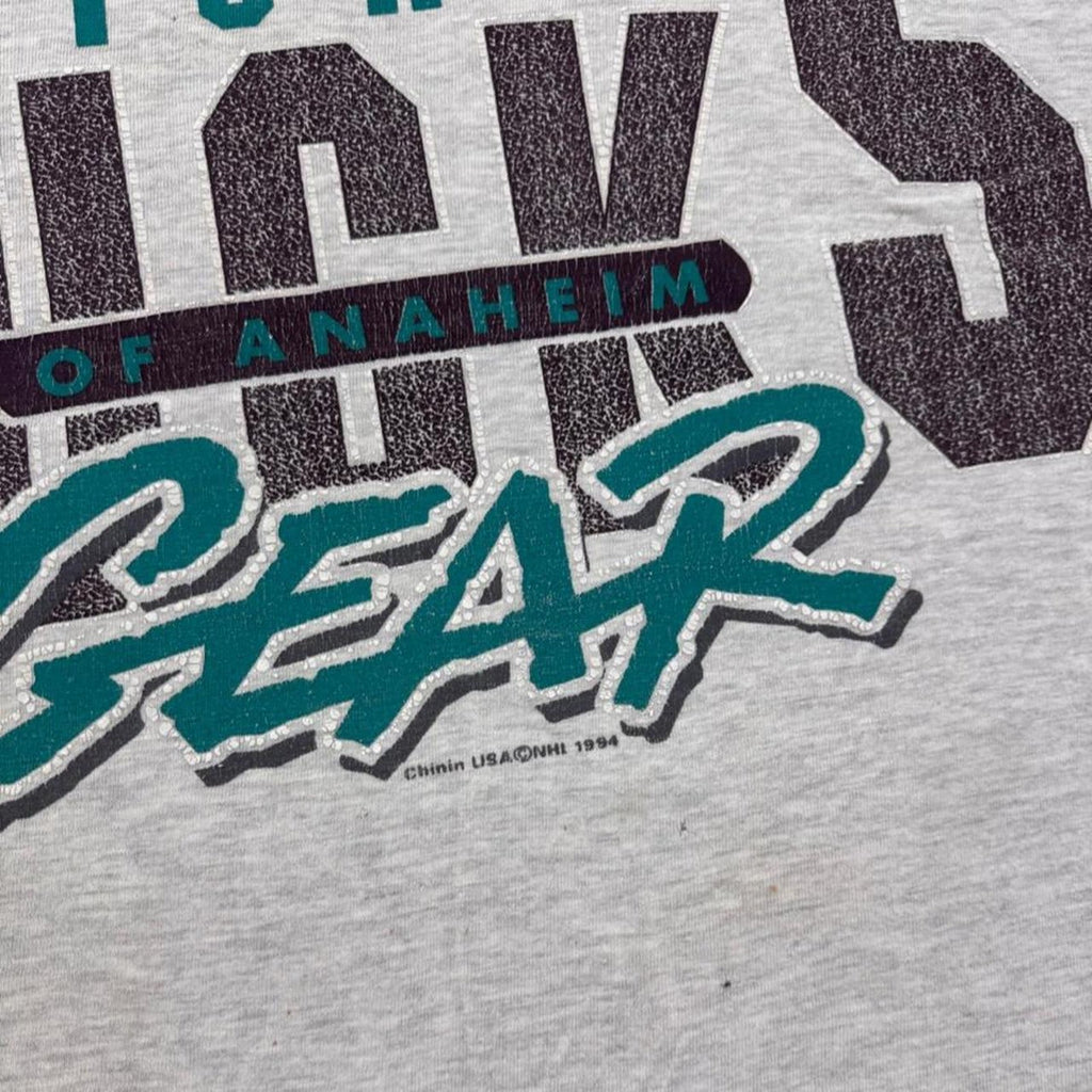1994 Mighty Ducks of Anaheim Colorblock Tee | M