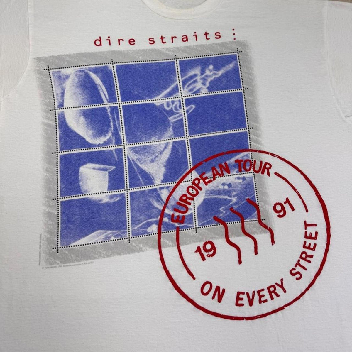 1991 Dire Straits On Every Street European Tour Tee | XL