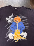 1990s Pumpkin Head Movie Promo Black T Shirt | Large