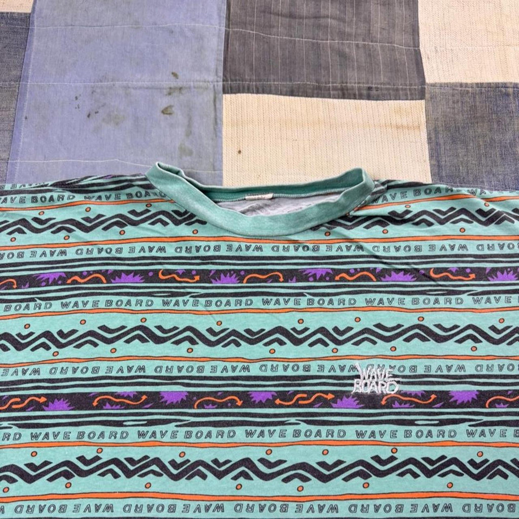 1990s Wave Board All Over Print Surf Tee | XXL