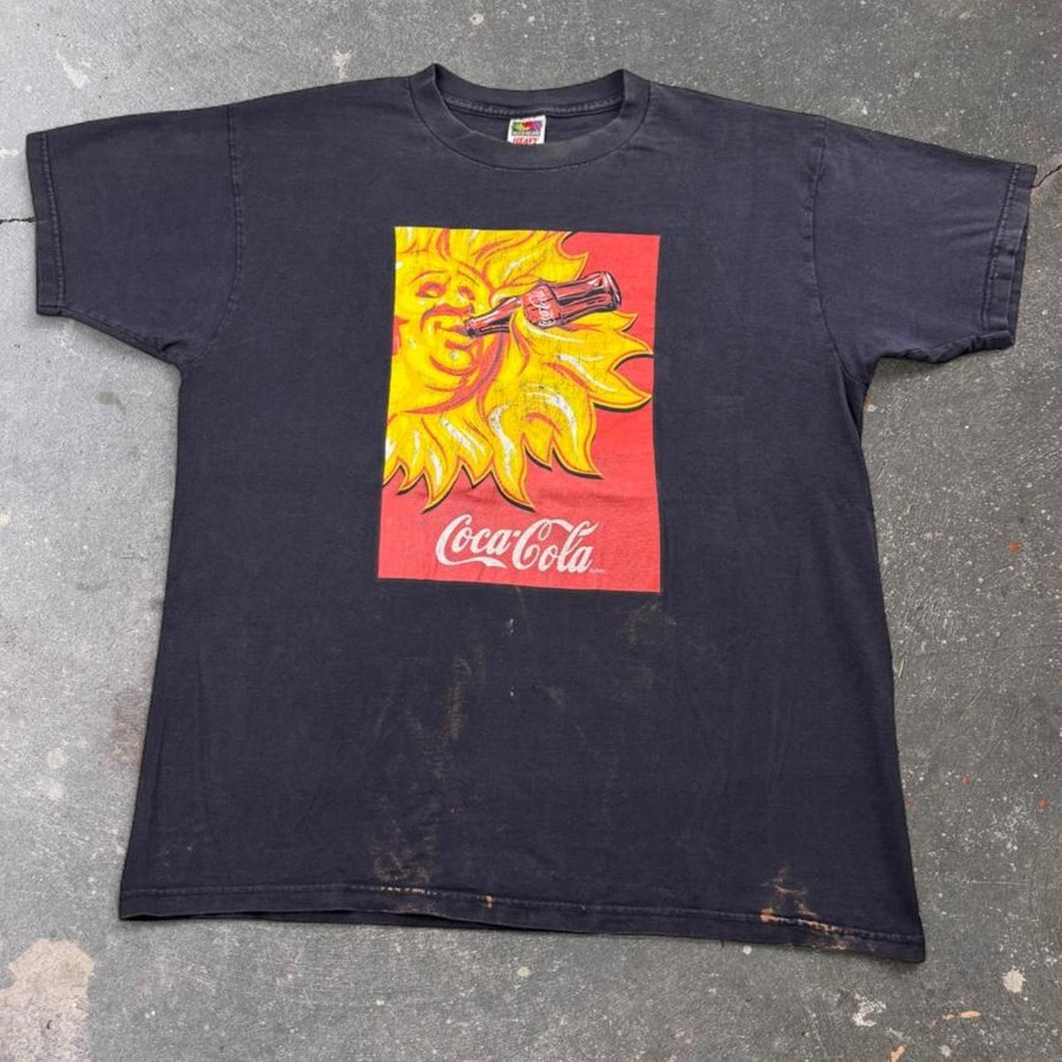 1990s Coca-Cola Sun Graphic Tee | XL