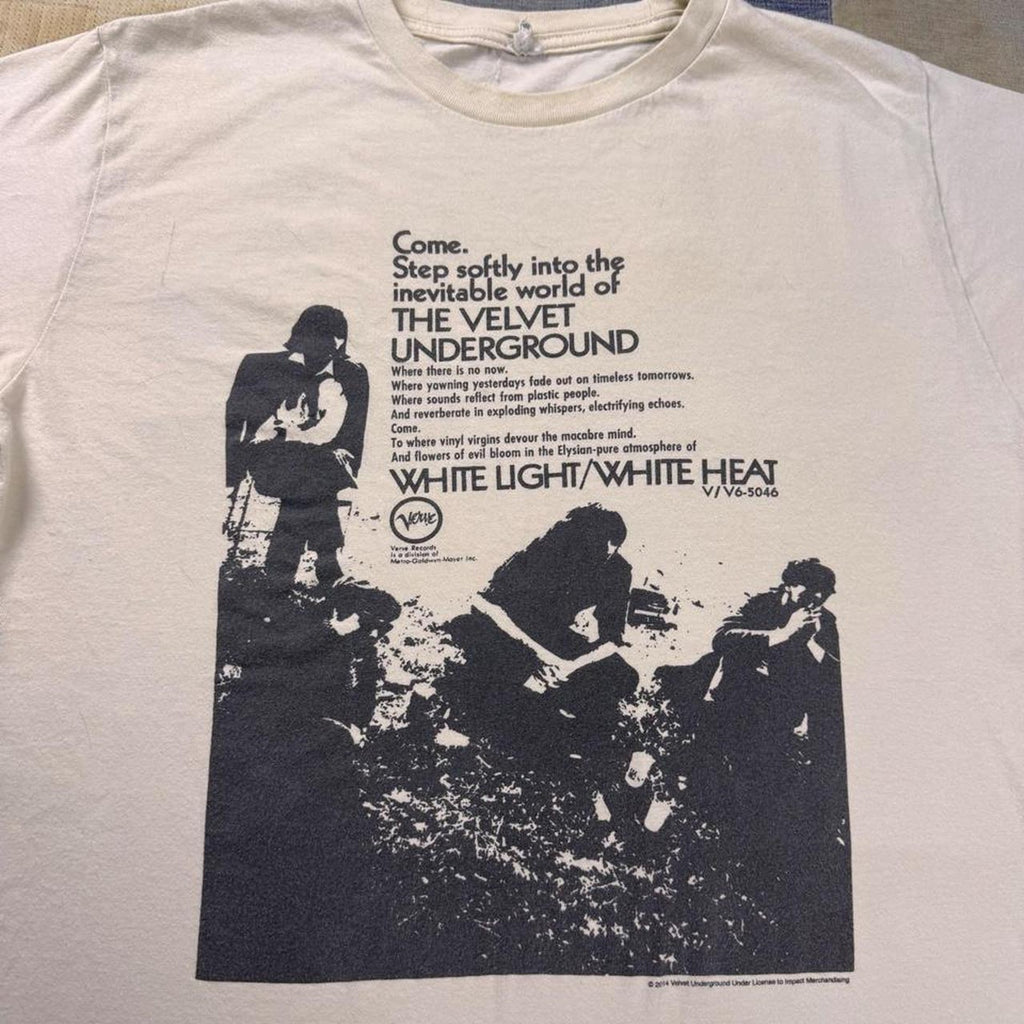 2014 The Velvet Underground White Light White Heat Tee | Medium