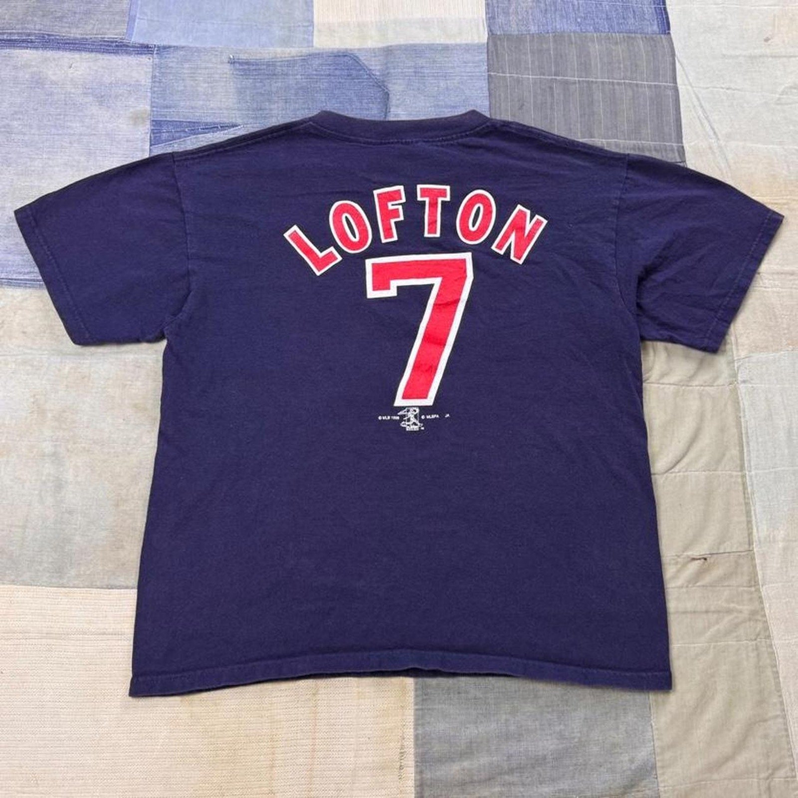 1999 Cleveland Indians Kenny Lofton 7 Chief Wahoo Tee | XL