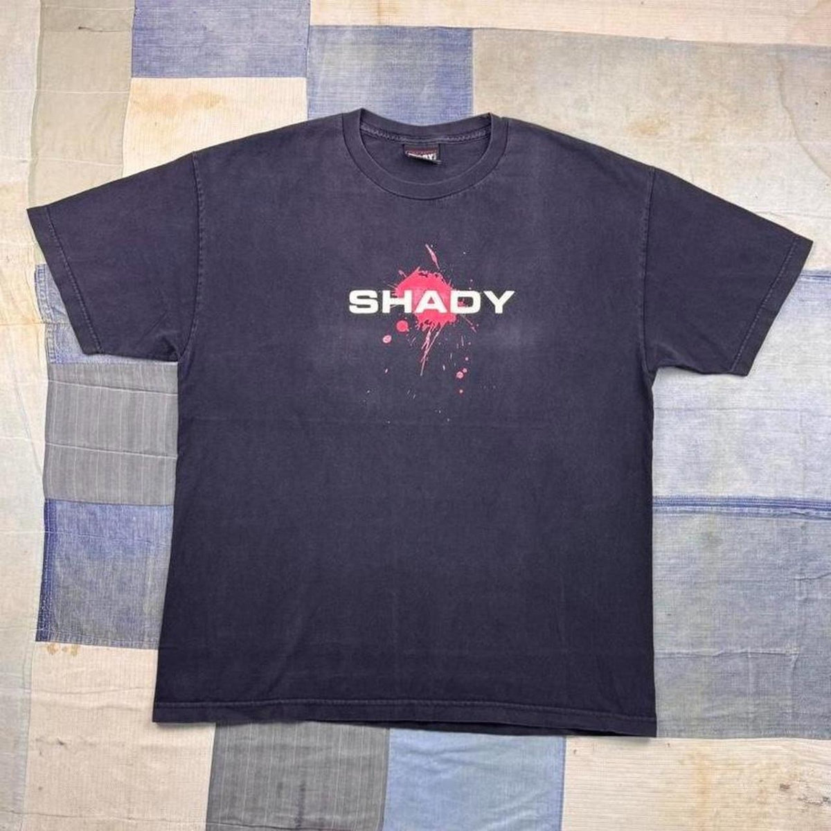 2000s Shady Ltd Eminem Slim Shady Splatter Logo Rap Tee | Large