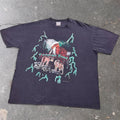 1990s USA Thunder “Forever Free” Native American Wolves Tee | XL