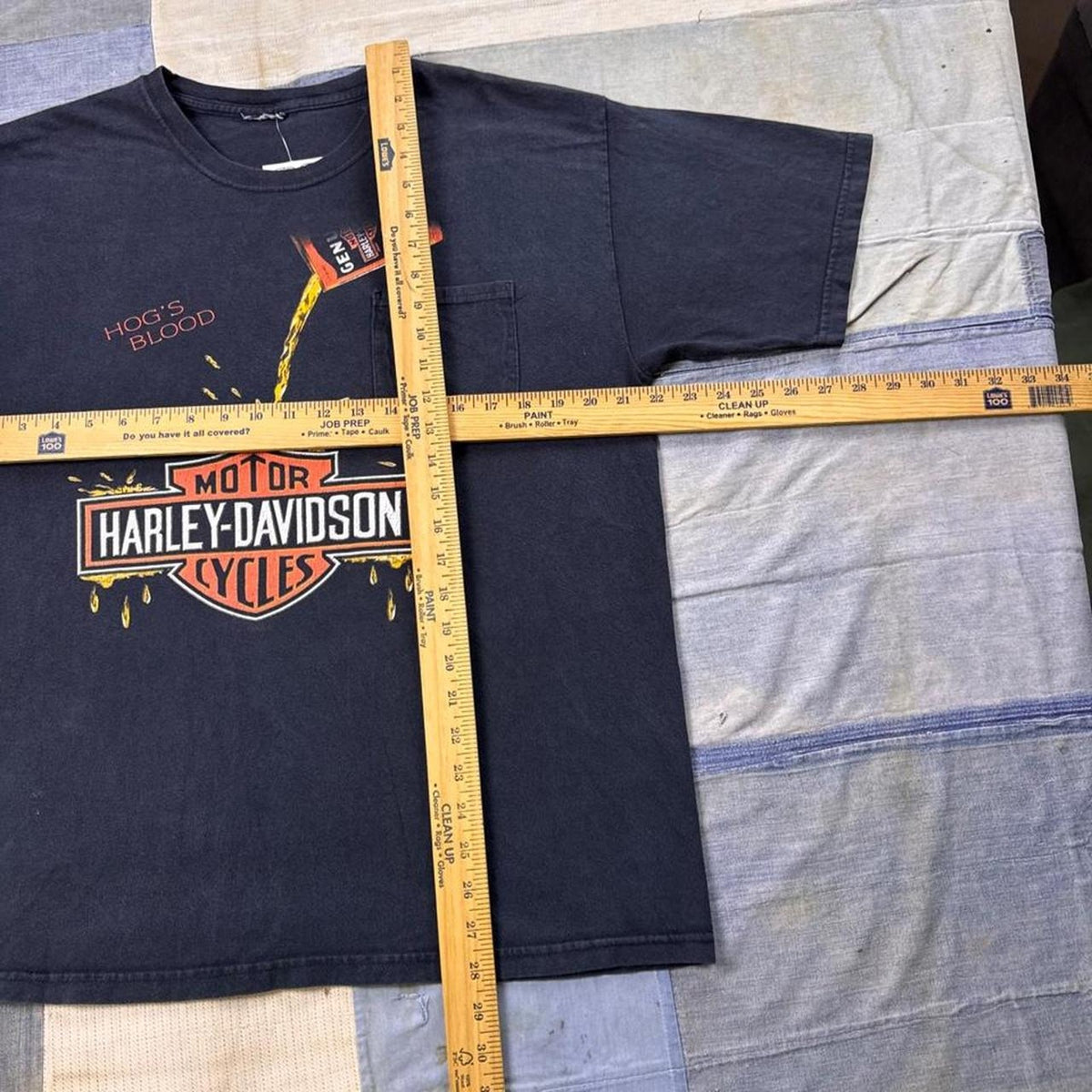 2000 Harley-Davidson “Hog's Blood” Pocket Tee Morgantown WV | Large