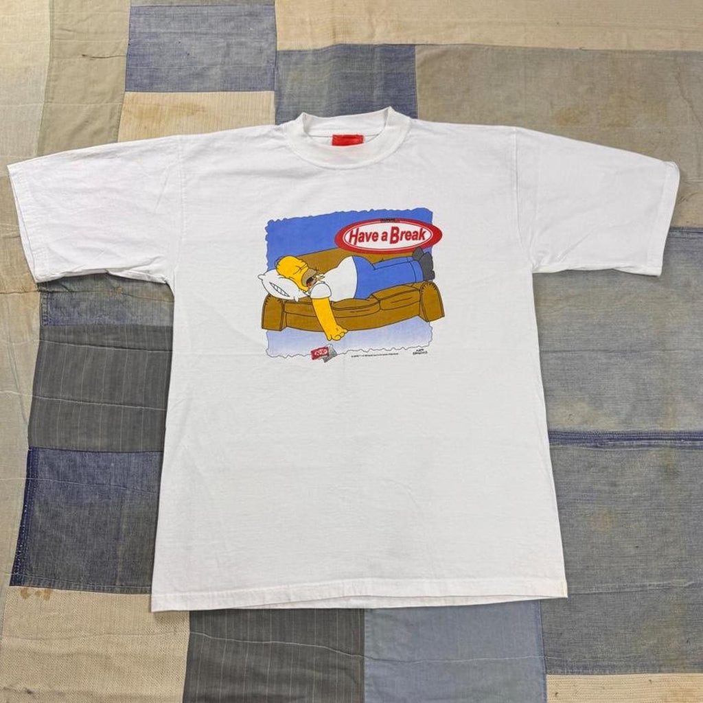 1997 The Simpsons Homer KitKat “Have a Break” Tee | Medium