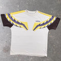 1990s Adidas Abstract Color Block Graphic Tee | XL