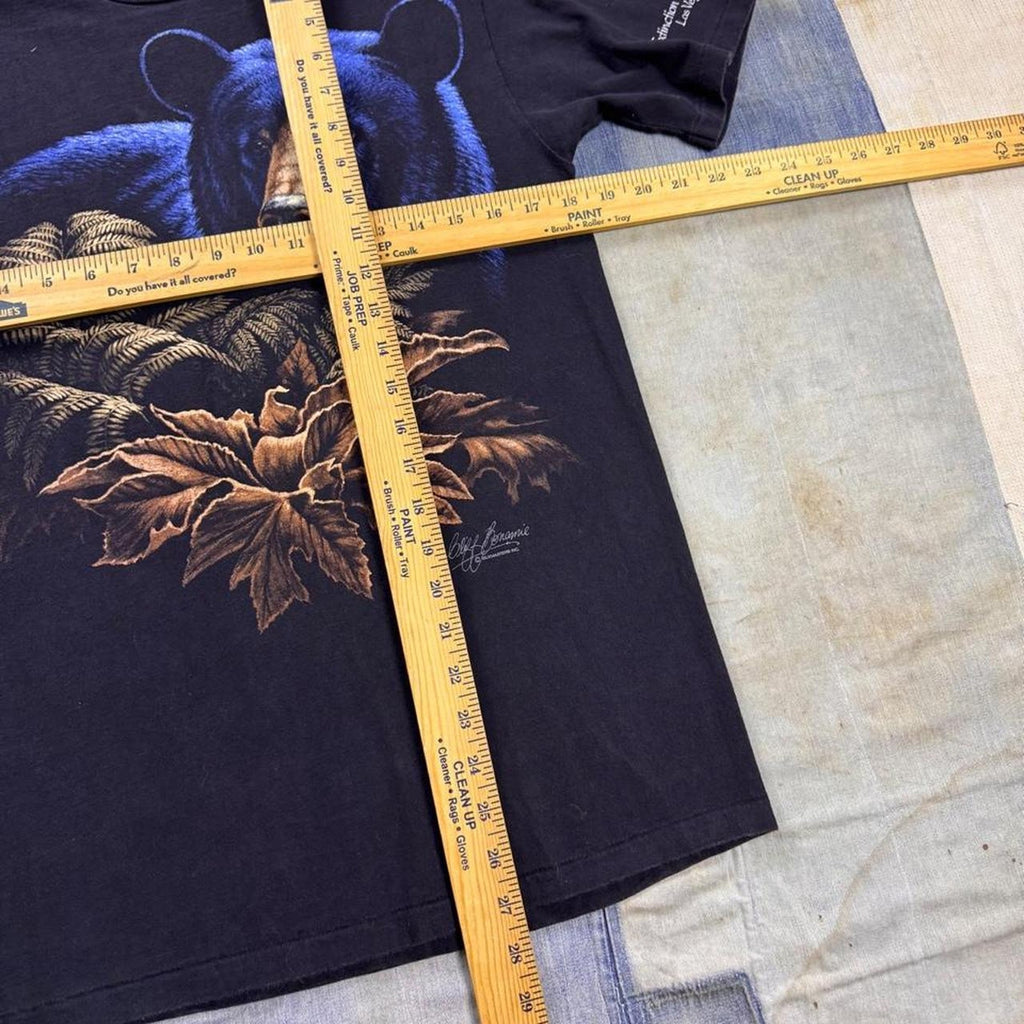 1990s Extinction Is Forever Black Bear Wildlife Tee | Medium