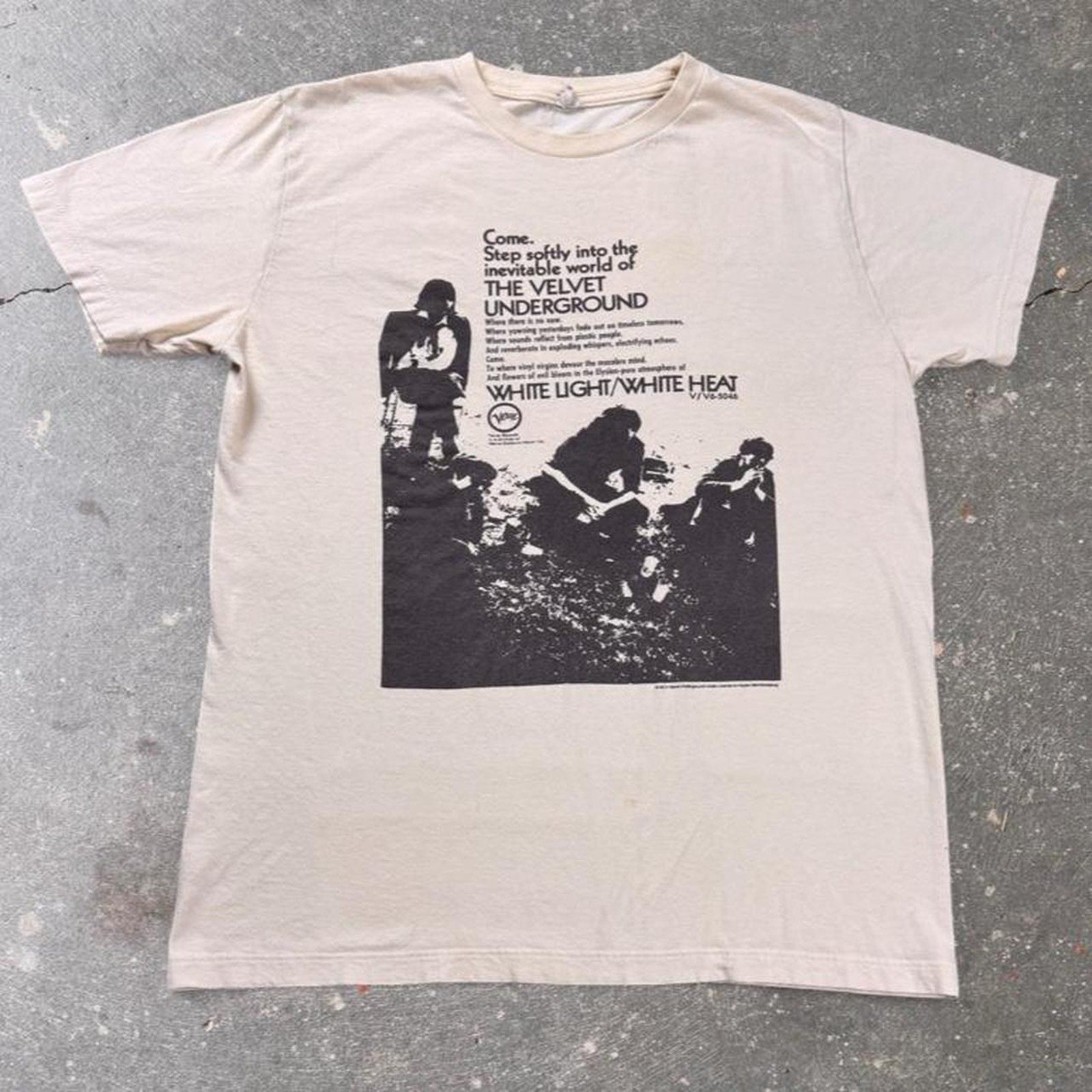 2014 The Velvet Underground White Light White Heat Tee | Medium