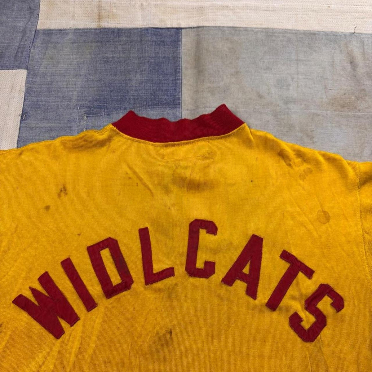 1950s Rawlings Wildcats Wool Baseball Jersey | Size 40
