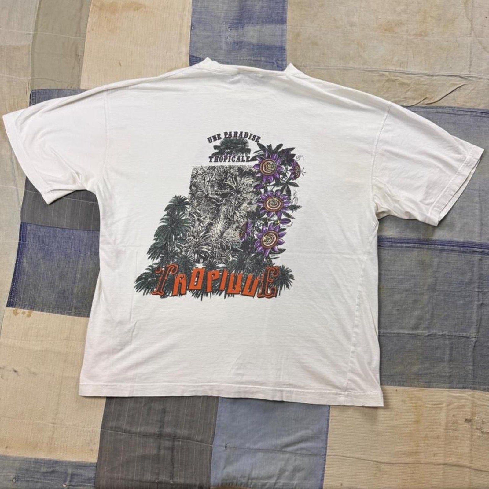 1990s Paradise Tropicale Tropical Graphic Tee | XL