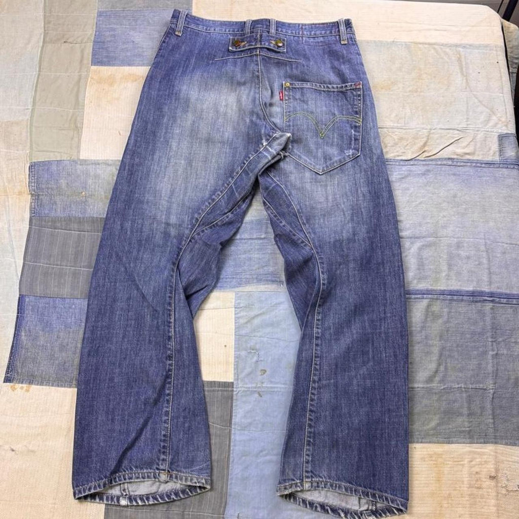 1999 Levi's Engineered Jeans Cinch Back Twisted Seam Denim | 33x30.5