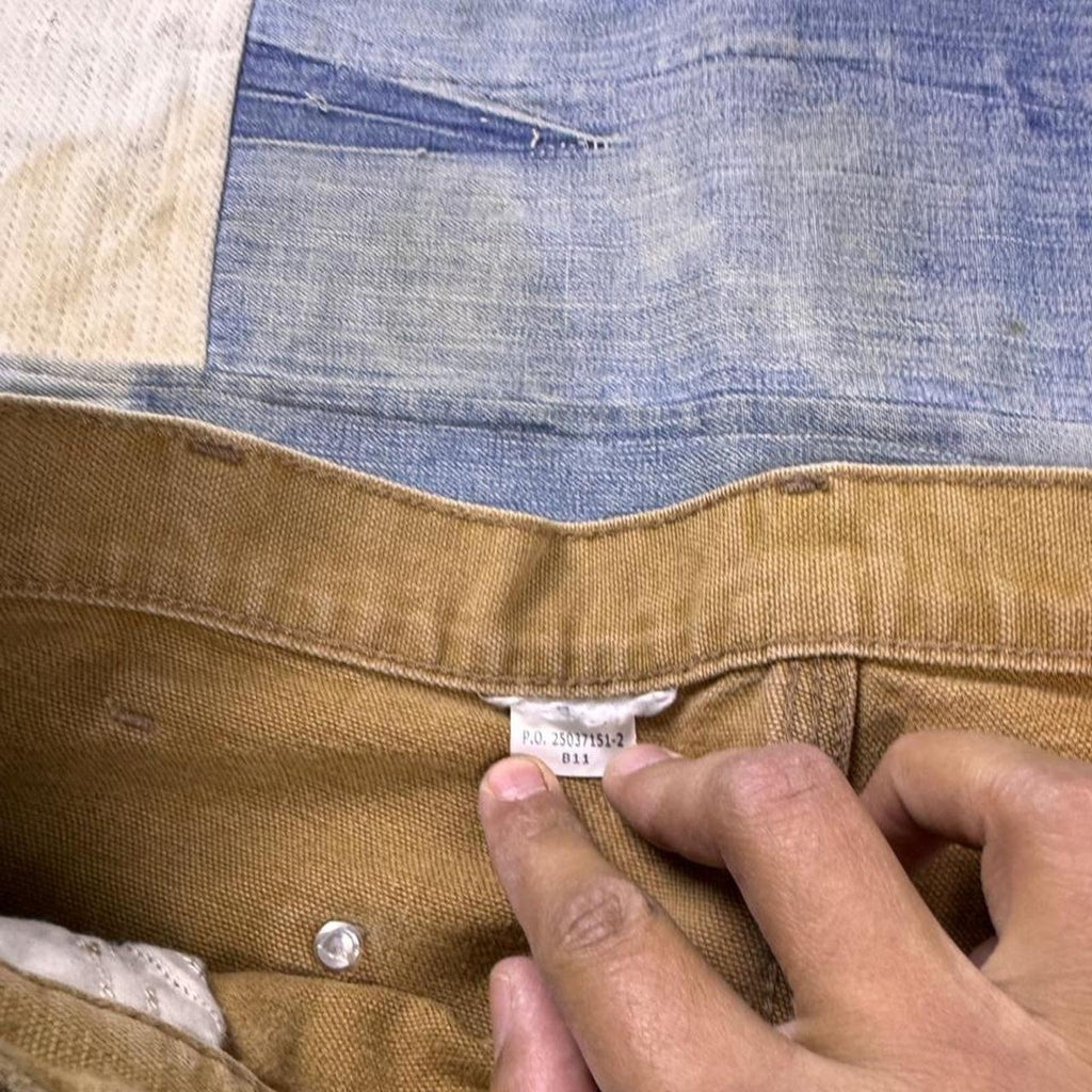 2000s Carhartt Brown Duck Double Knee Carpenter Pants | 36x31