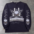 2000s Easy Riders Skull Guns Tribal Long Sleeve tee | Large