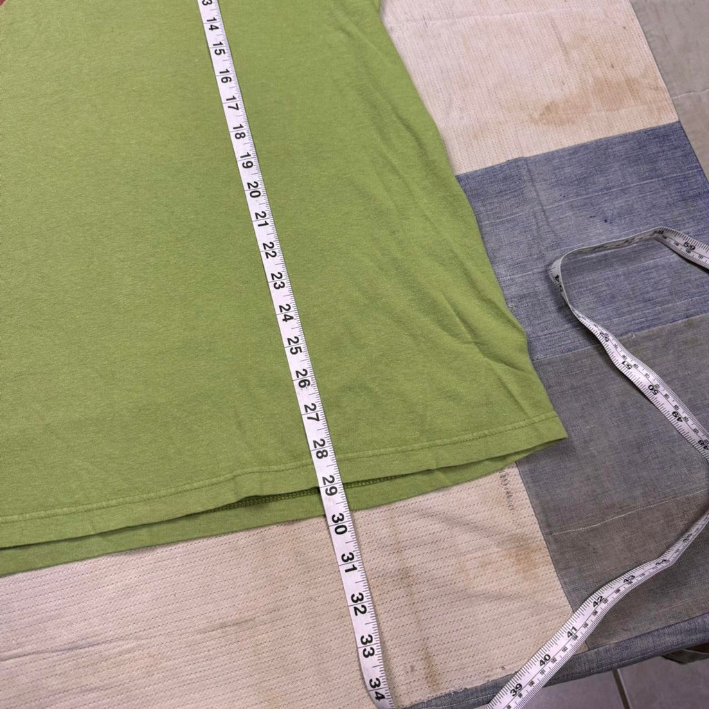 1990s Volcom green surf Tee | XL