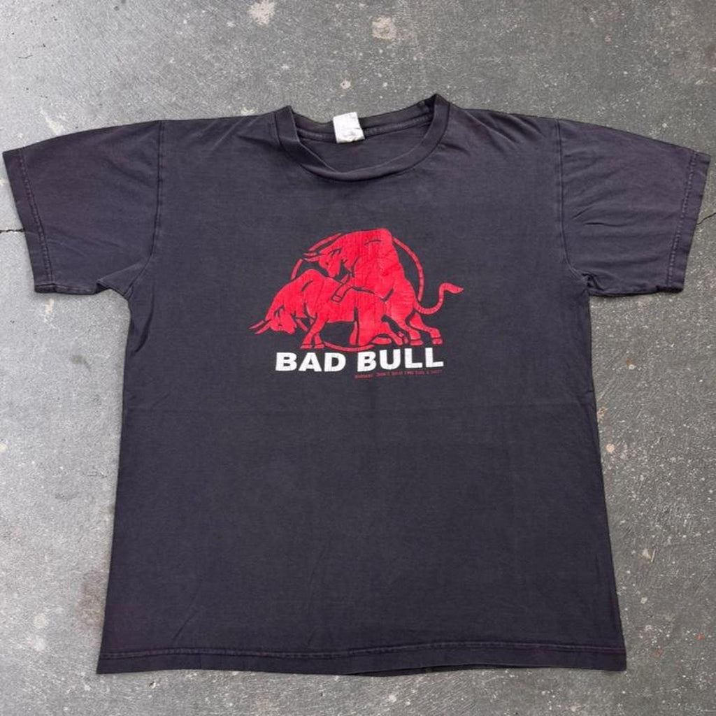 1990s Bad Bull Novelty Graphic Tee | Large