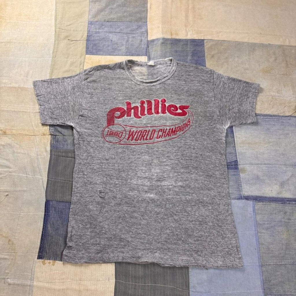 1980 Philadelphia Phillies World Champions Burnout Tee | Medium