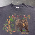 1990s Montana North American Wildlife Black Bear Striped Tee | Large