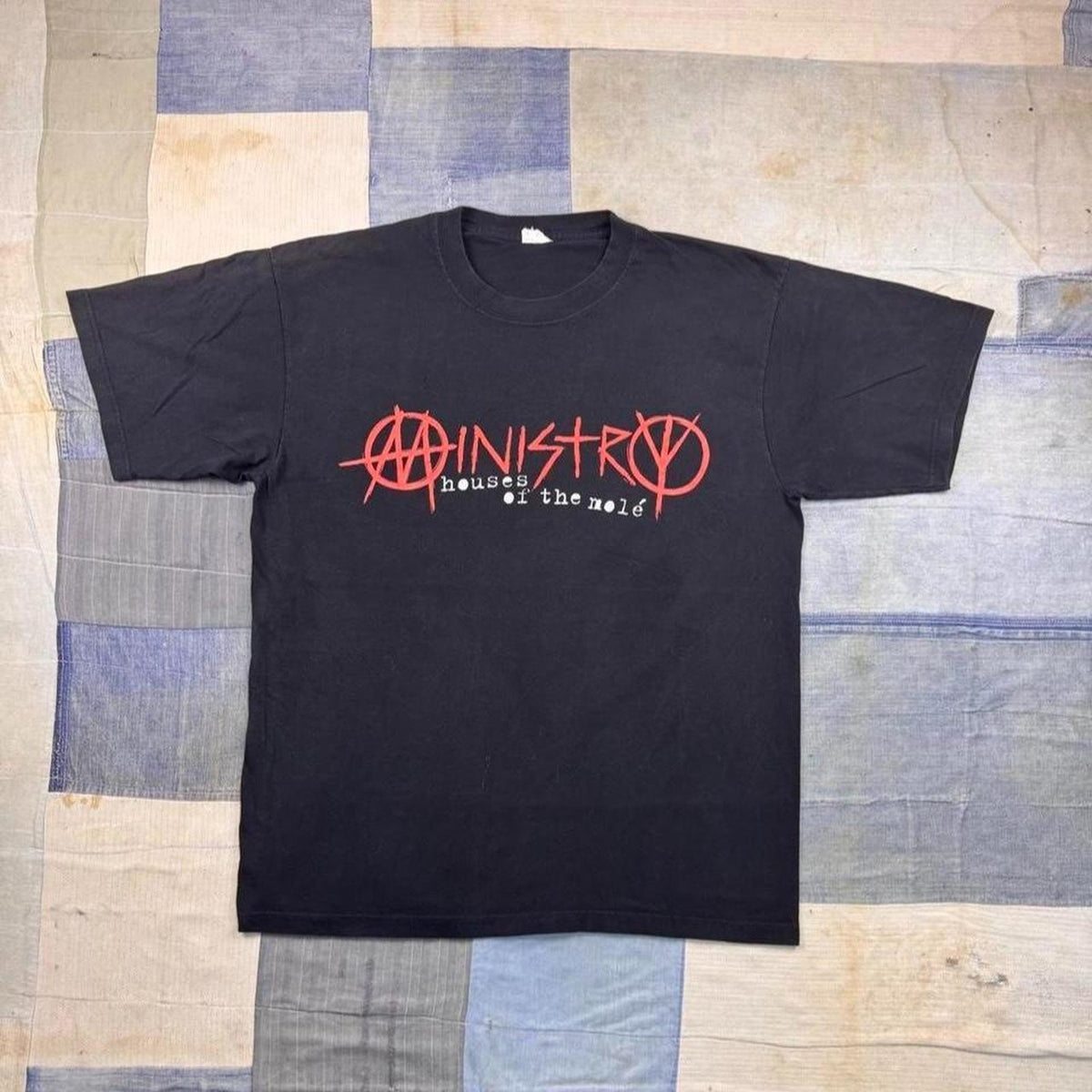 2000s Ministry Houses of the Molé Double Sided Black Band Tee | Large