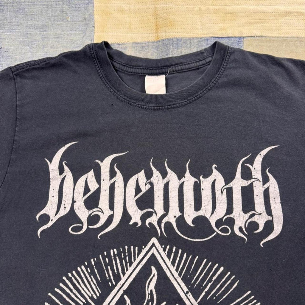 Behemoth Ceremonial Triangle Flame Black Metal Band Tee | Medium