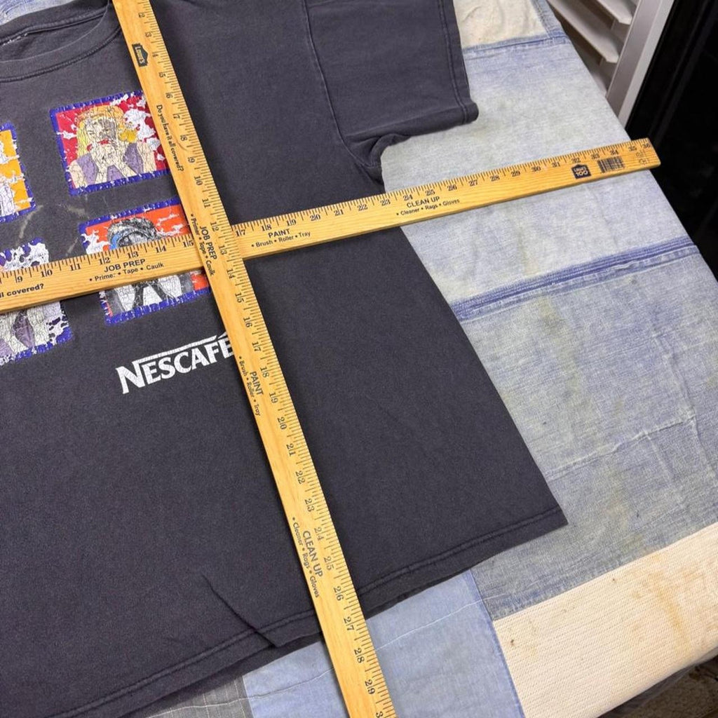 1990s Nescafé “Open Up” Double-Sided Promotional Tee | XL