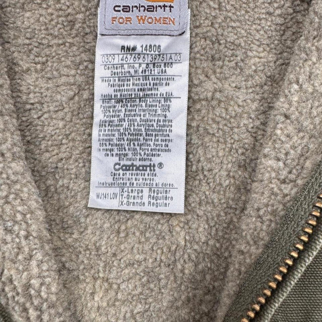 Carhartt Womens Sherpa Lined Hooded Jacket | XL
