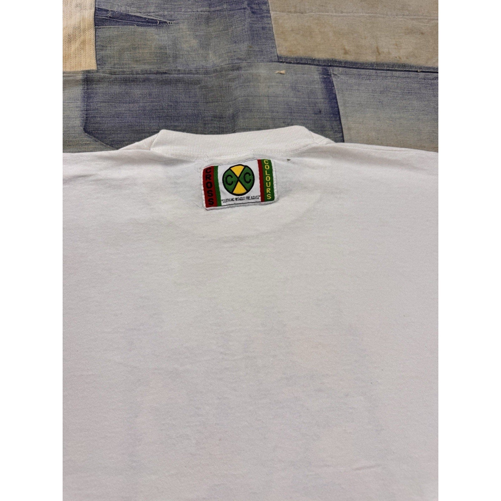 Vintage Face Race Don't Discriminate T Shirt Cross Colours 90s USA Single Stitch