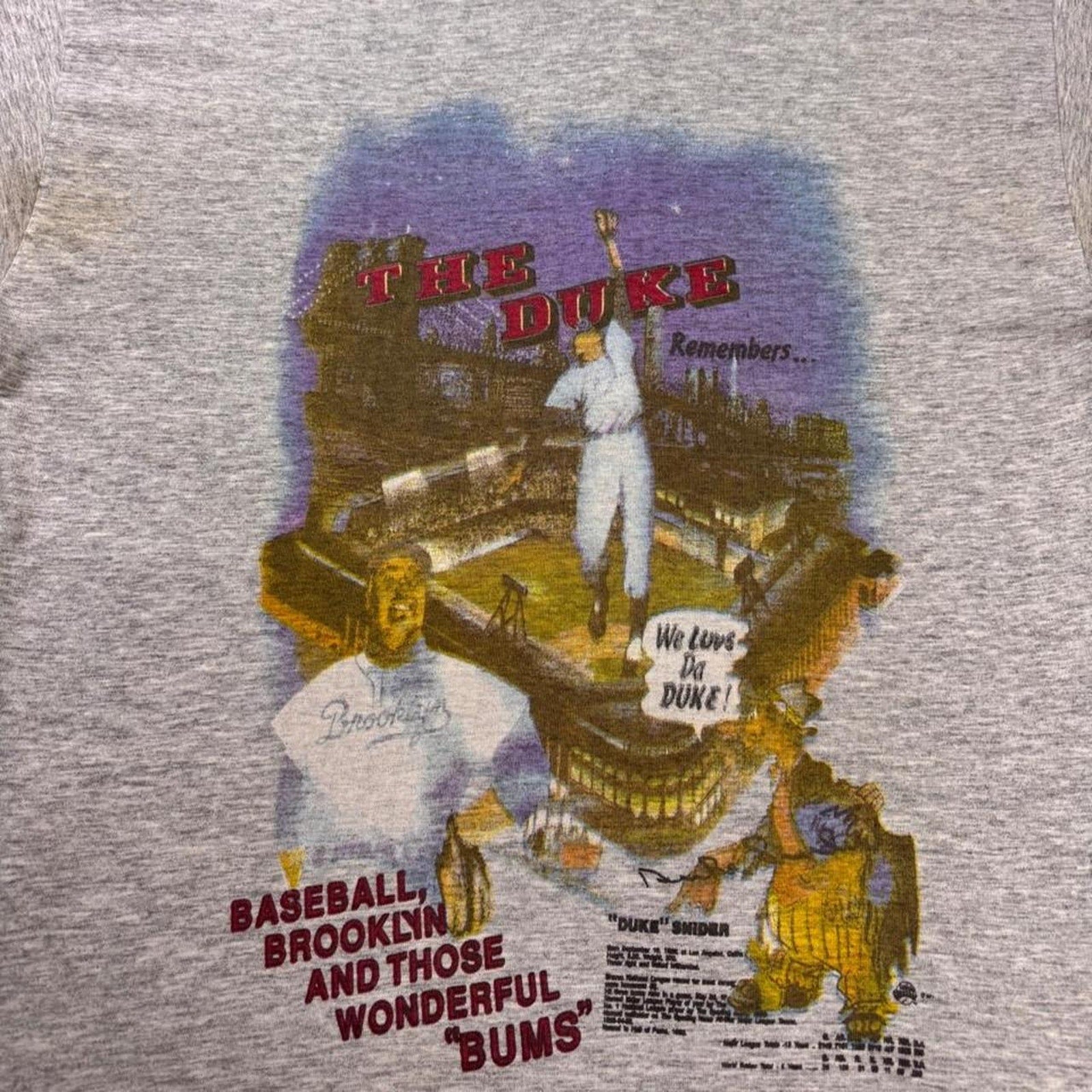 1990s Duke Snider Brooklyn Dodgers Tribute Tee | XL