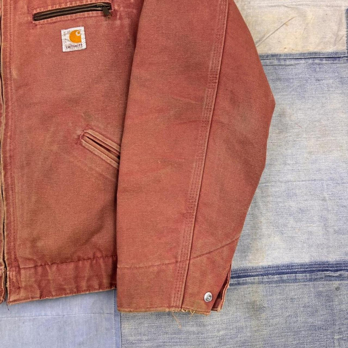 2000s Carhartt WJ097 VRS Women's Detroit Jacket Vintage Rose Workwear | Medium