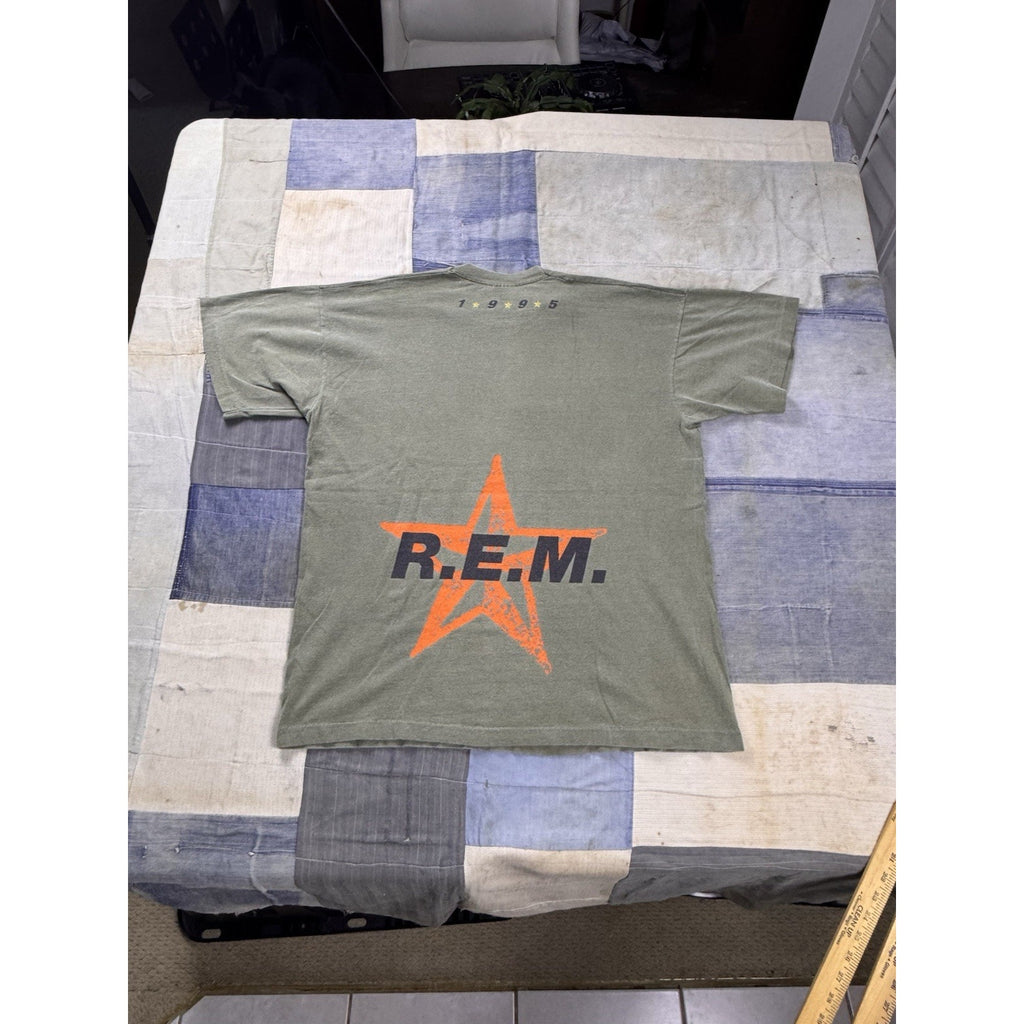 R.E.M. Monster Tour Double Sided Star Graphic Band Tee XL Vintage