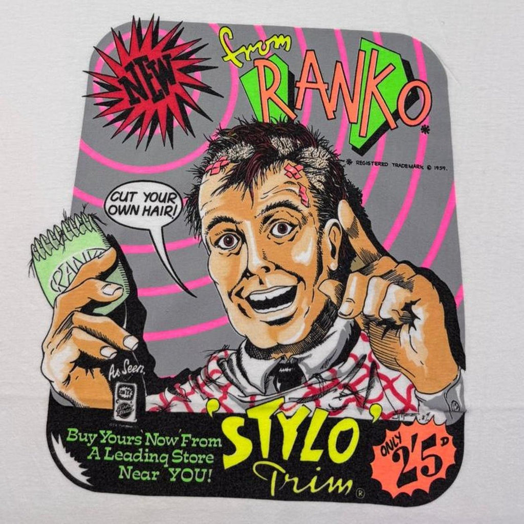 1990s Ranko Stylo Trim Cut Your Own Hair Tee | XL