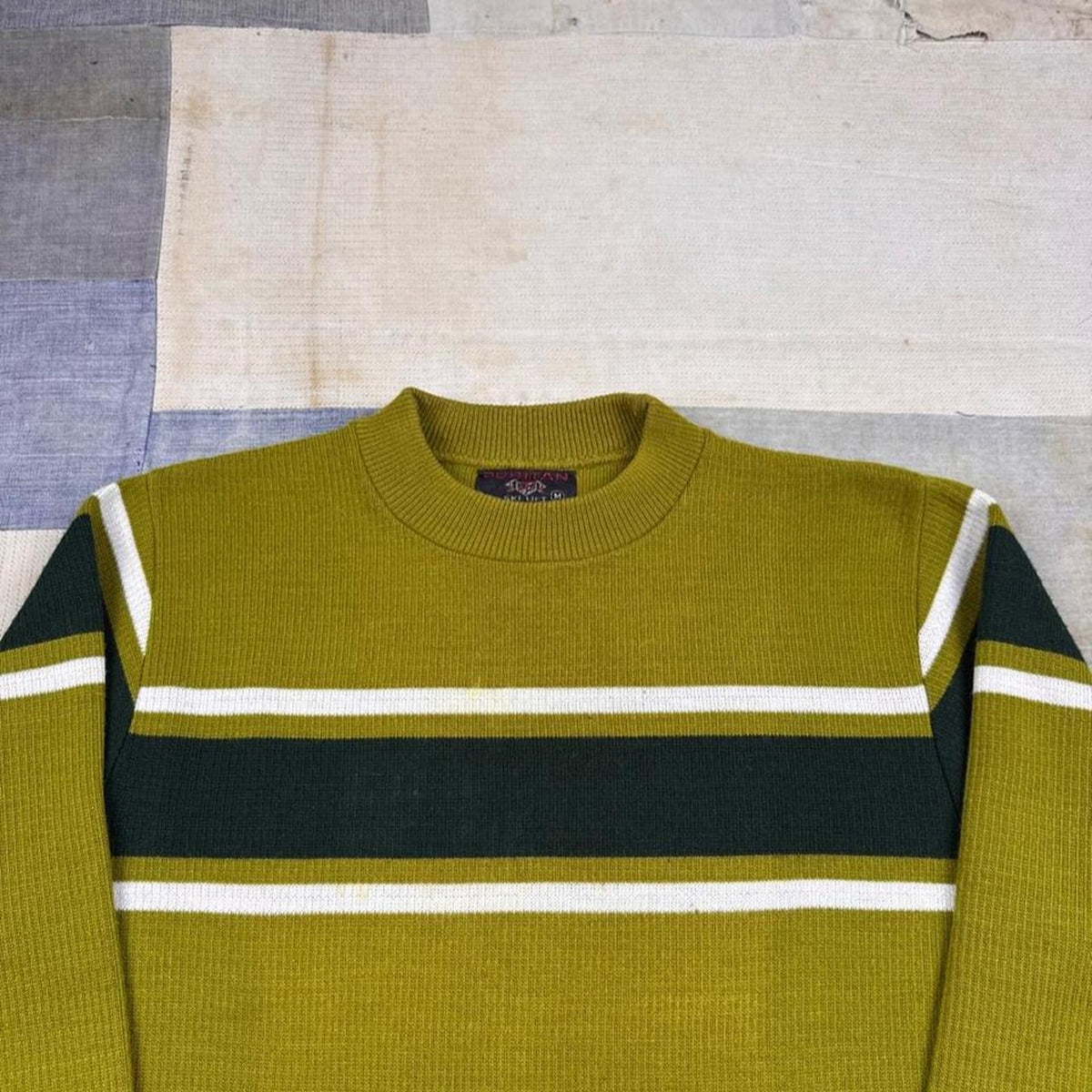 1970s Puritan Ski Lift Striped Sweater | M