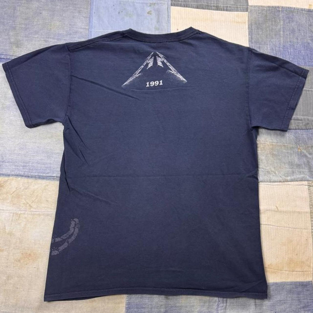 2000s Metallica Black Album Snake Logo Graphic Tee | Small