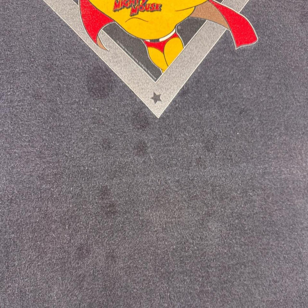 2000s Mighty Mouse Superhero Cartoon Graphic Tee | Large