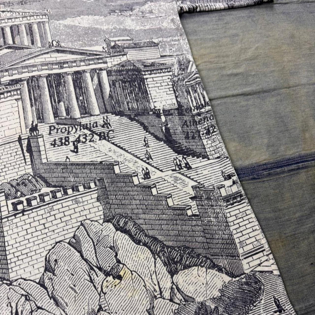 1990s Ancient Athens Parthenon All Over Print Graphic Tee | Large