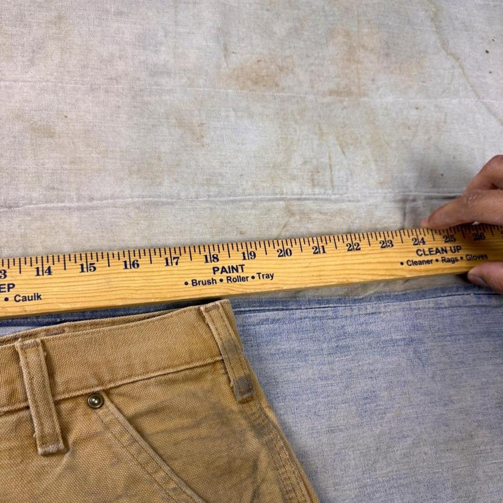 2000s Carhartt Brown Duck Double Knee Carpenter Pants | 36x31