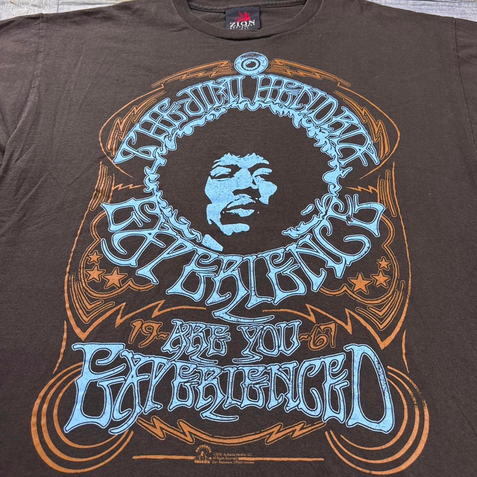 2000s Brown jimmy hendrix tee | Large