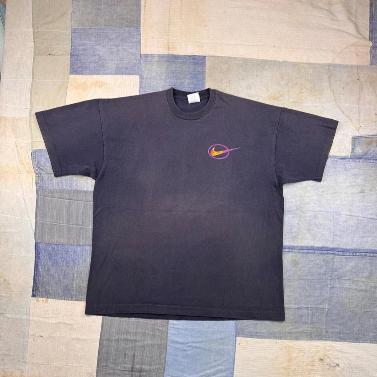 1990s Nike Just Do It Basketball Swoosh Double Sided Graphic Tee | Large
