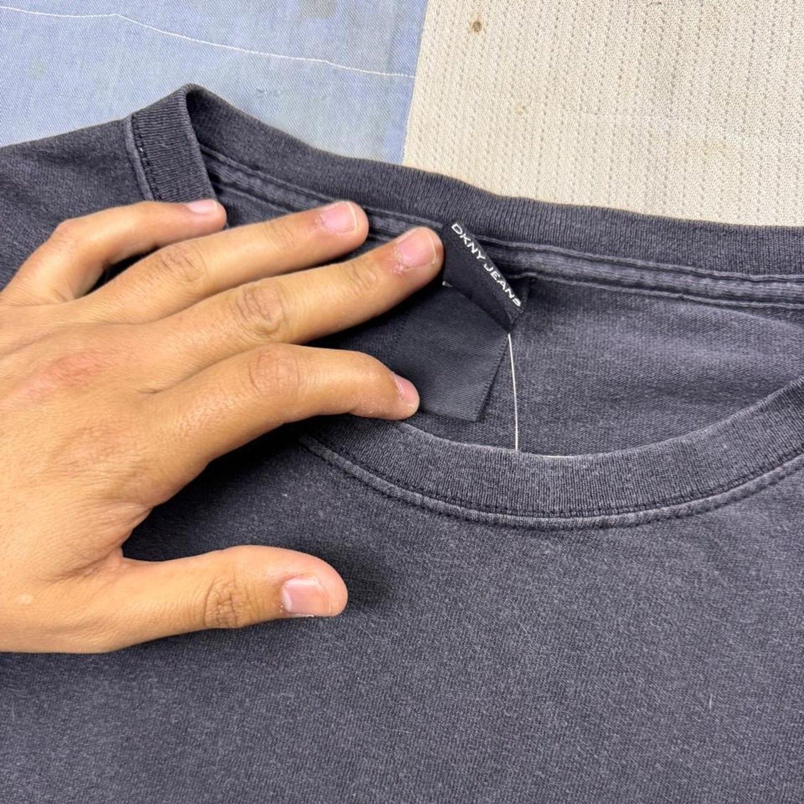 2000s DKNY Jeans Long Sleeve Graphic Tee | XXL