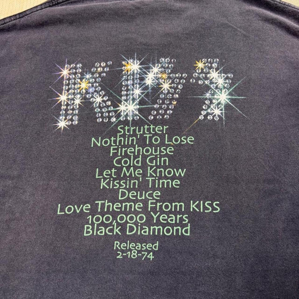 1990s KISS Debut Album Tracklist Band Tee | XL