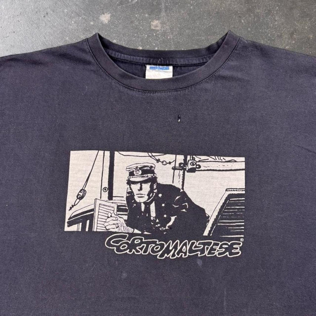 1990s Corto Maltese Sailor Comic Graphic Tee | XL