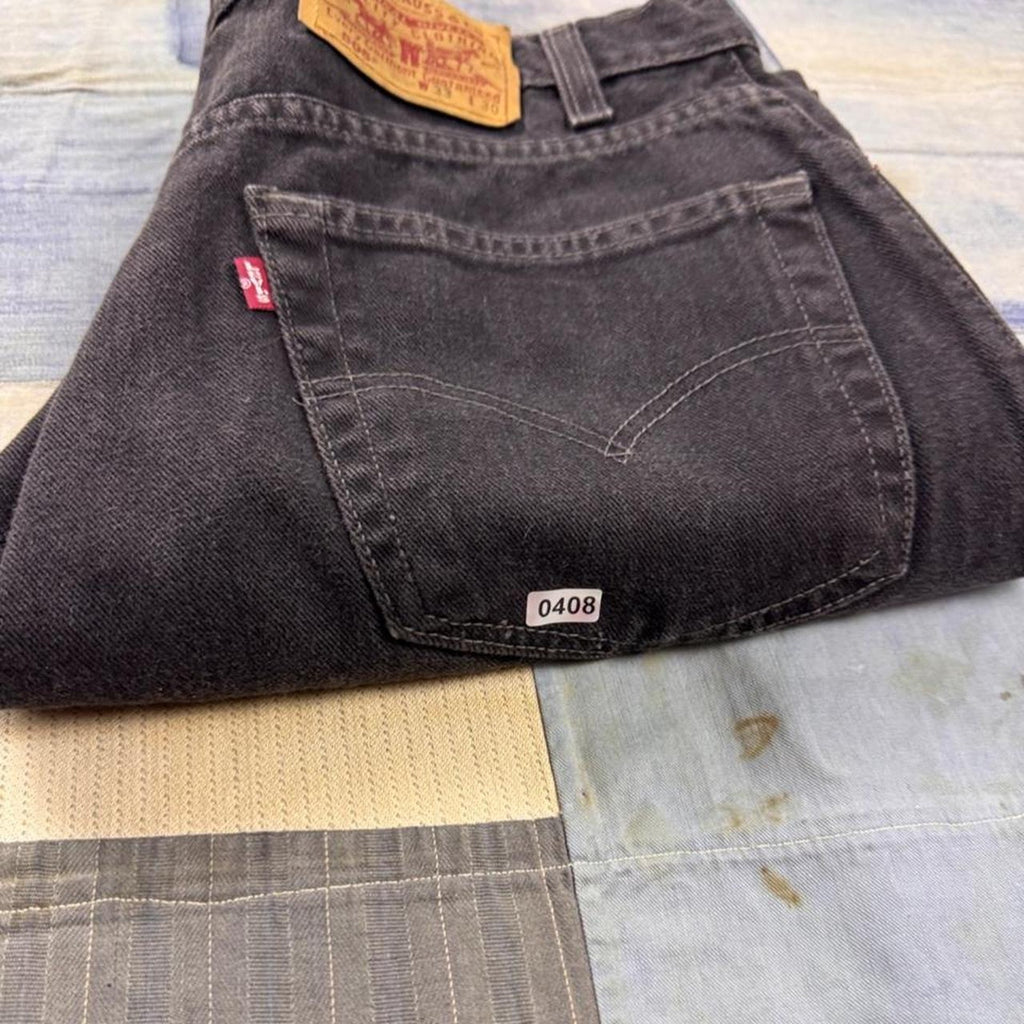 1990s Levi’s 505 Faded Black Regular Fit Jeans | 31x29.5